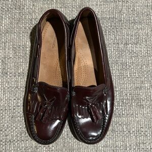 EUC GH Bass & Co Black Tassel Loafers